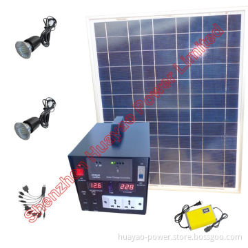 60W Solar PV Station with 2PCS AC110V/220V Output